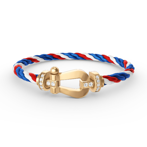 [Star Jewelry]FORCE LARGE HORSESHOE HALF DIAMOND BRACELET GOLD