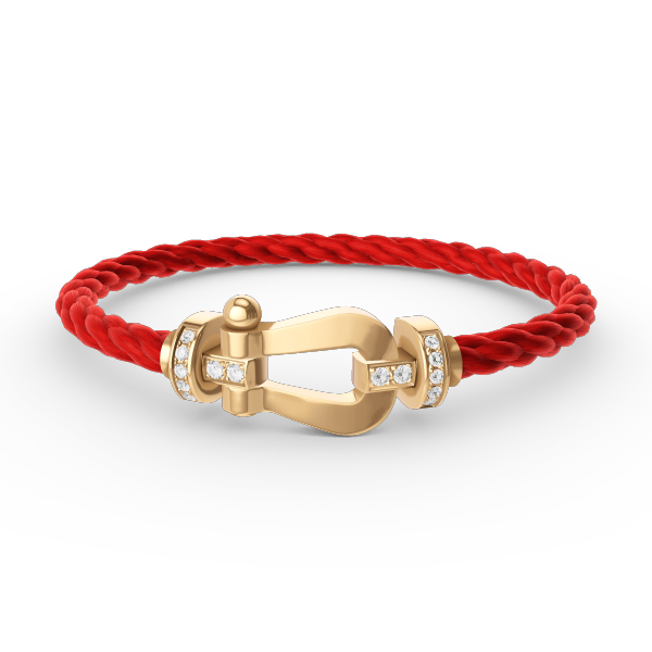 [Star Jewelry]FORCE LARGE HORSESHOE HALF DIAMOND BRACELET GOLD