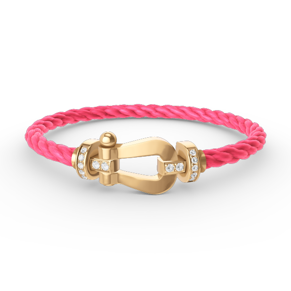 [Star Jewelry]FORCE LARGE HORSESHOE HALF DIAMOND BRACELET GOLD