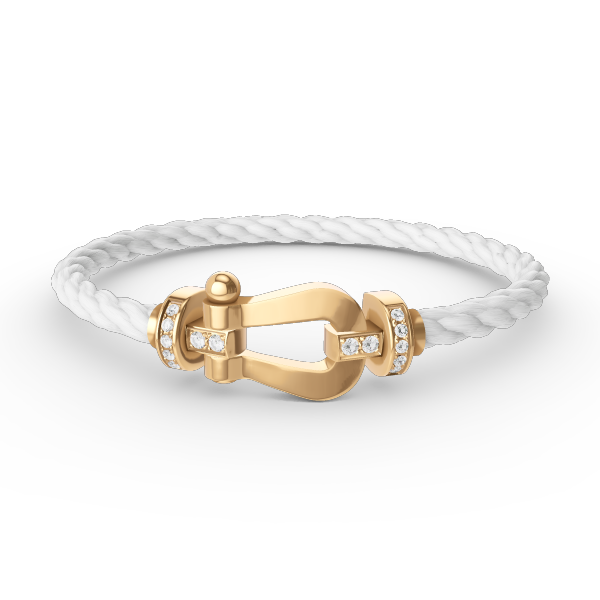 [Star Jewelry]FORCE LARGE HORSESHOE HALF DIAMOND BRACELET GOLD