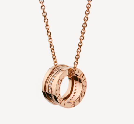 [Star Jewelry]ZERO 1 PINK GOLD DIAMOND NECKLACE
