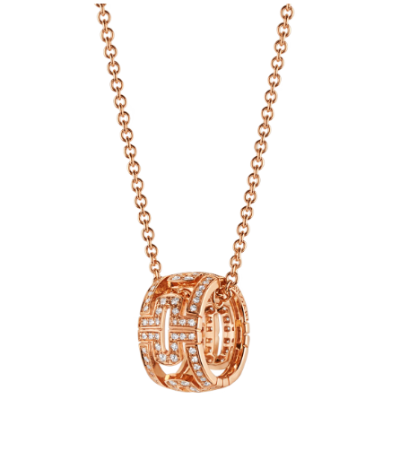 [Star Jewelry]PARENTESI NECKLACE PINK GOLD DIAMOND