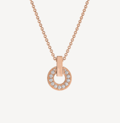 [Star Jewelry]GARI NECKLACE PINK GOLD DIAMOND
