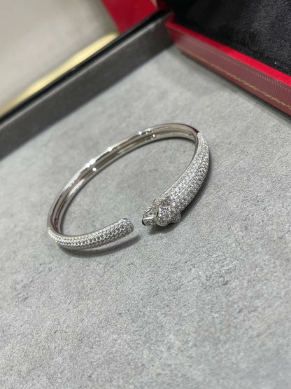 [Star Jewelry]PANTHERE FULL DIAMOND OPEN BRACELET