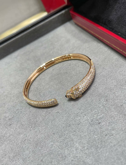 [Star Jewelry]PANTHERE FULL DIAMOND OPEN BRACELET