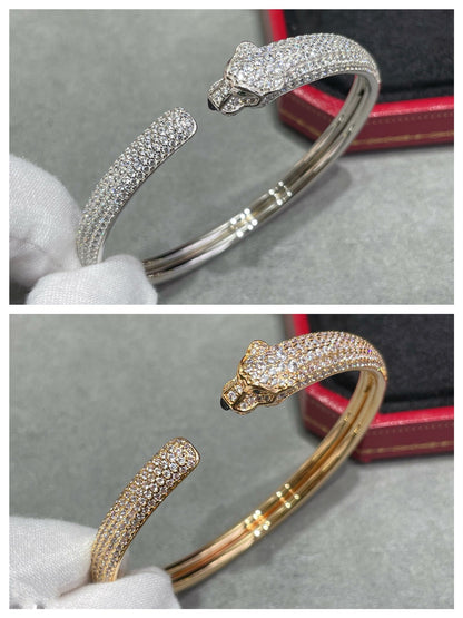[Star Jewelry]PANTHERE FULL DIAMOND OPEN BRACELET