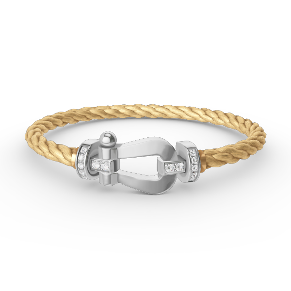 [Star Jewelry]FORCE LARGE HORSESHOE HALF DIAMOND BRACELET SILVER