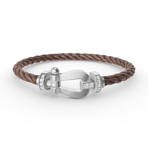 [Star Jewelry]FORCE LARGE HORSESHOE HALF DIAMOND BRACELET SILVER