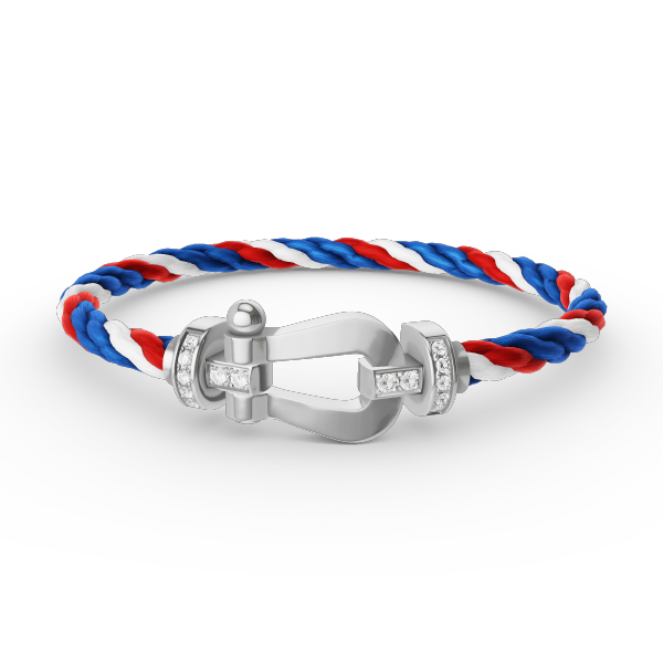 [Star Jewelry]FORCE LARGE HORSESHOE HALF DIAMOND BRACELET SILVER