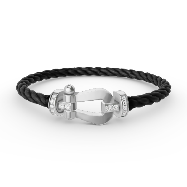 [Star Jewelry]FORCE LARGE HORSESHOE HALF DIAMOND BRACELET SILVER