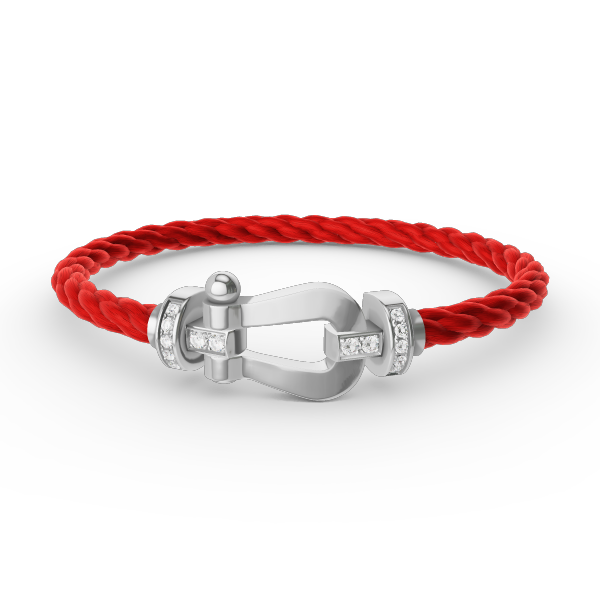 [Star Jewelry]FORCE LARGE HORSESHOE HALF DIAMOND BRACELET SILVER