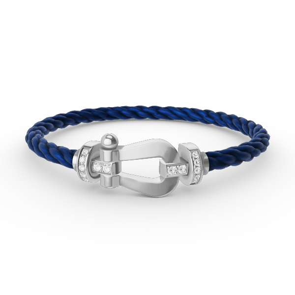 [Star Jewelry]FORCE LARGE HORSESHOE HALF DIAMOND BRACELET SILVER