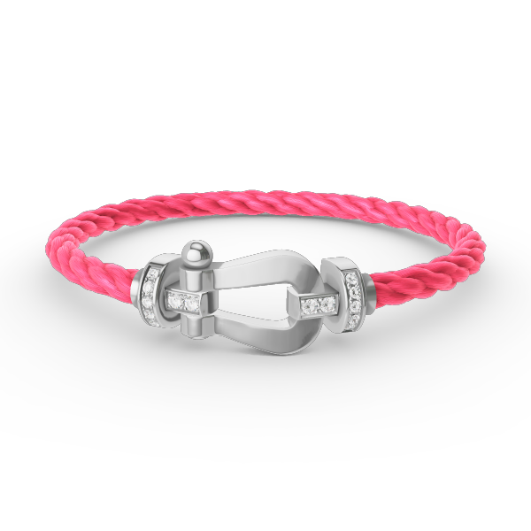 [Star Jewelry]FORCE LARGE HORSESHOE HALF DIAMOND BRACELET SILVER