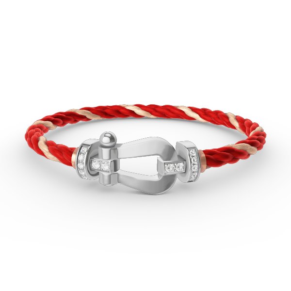 [Star Jewelry]FORCE LARGE HORSESHOE HALF DIAMOND BRACELET SILVER