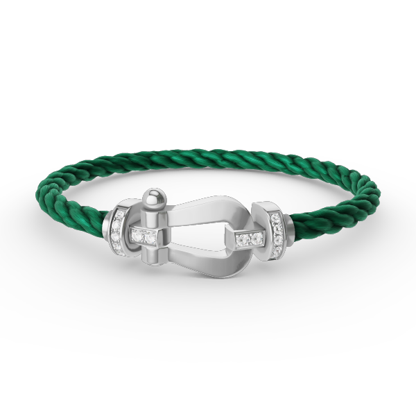 [Star Jewelry]FORCE LARGE HORSESHOE HALF DIAMOND BRACELET SILVER