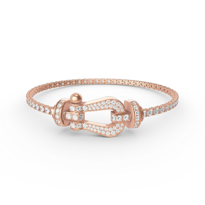 [Star Jewelry]FORCE  LARGE HORSESHOE FULL DIAMOND TENNIS BRACELET