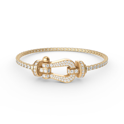 [Star Jewelry]FORCE  LARGE HORSESHOE FULL DIAMOND TENNIS BRACELET